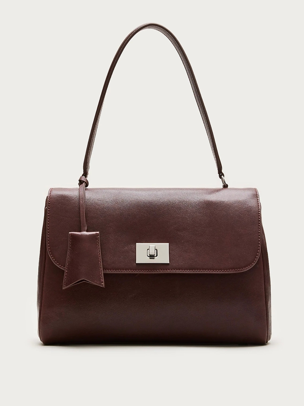 New! J. Crew Evie Shoulder Bag in Leather Washed Brown